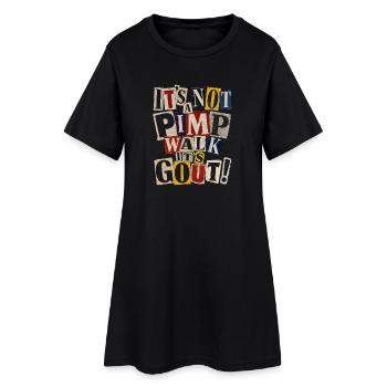Typographie colorée de collage de lettres - Robe T-shirt Femme - noir - Devant