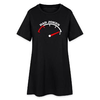 Conception du Tee Meter Dad Jokes - Robe T-shirt Femme - noir - Devant