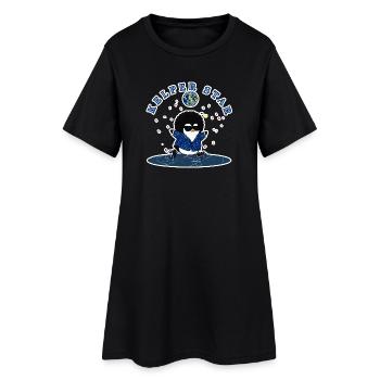Patineur de neige Penguin Disco Cool des Îles Falkland - Robe T-shirt Femme - noir - Devant