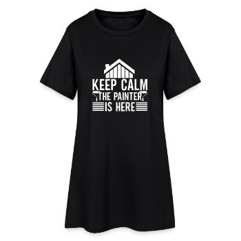 Peintre en bâtiment, créations hilarantes, cadeaux uniques - Robe T-shirt Femme - noir - Devant