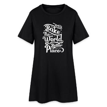 Cuire le monde meilleur - Robe T-shirt Femme - noir - Devant