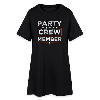 Équipe de fête - Robe T-shirt Femme - noir - Devant