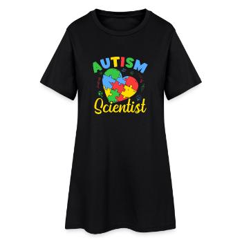 Pre K Teacher Autism Scientist Kindergarten - Frauen T-Shirt-Kleid - Schwarz - Vorne