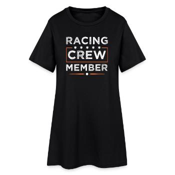 Équipage de course - Robe T-shirt Femme - noir - Devant