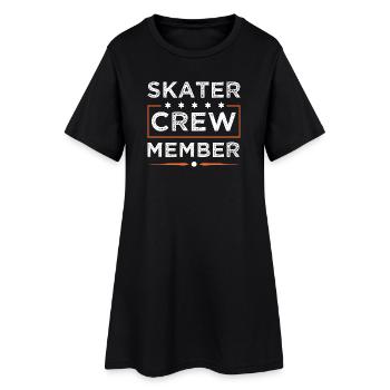 Équipe de patineurs - Robe T-shirt Femme - noir - Devant