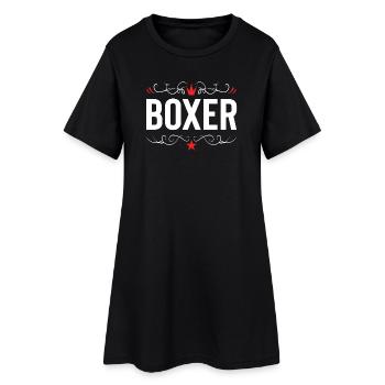 Boxer Boxing Sports - Robe T-shirt Femme - noir - Devant