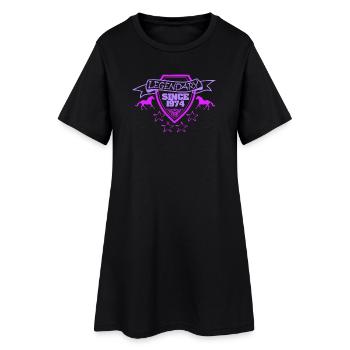 Équitation 1974 - Robe T-shirt Femme - noir - Devant