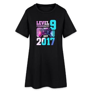 9. Geburtstag Junge Mädchen 2017 Gaming Level 9 - Frauen T-Shirt-Kleid - Schwarz - Vorne