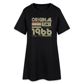 1966 Vintage Anniversaire Vintage Rétro Cadeau - Robe T-shirt Femme - noir - Devant