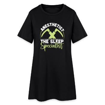 Anesthésiste Le spécialiste du sommeil Anesthésie - Robe T-shirt Femme - noir - Devant