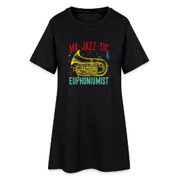 Euphonium Ma-Jazz-Tic Euphoniumist Baritone - Frauen T-Shirt-Kleid - Schwarz - Vorne