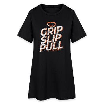 Grip Slip Sweater Adventure Climbing - Frauen T-Shirt-Kleid - Schwarz - Vorne