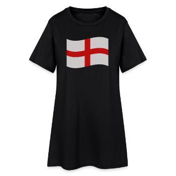 Drapeau anglais - Robe T-shirt Femme - noir - Devant