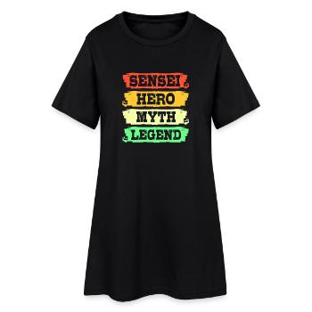 Judo - Robe T-shirt Femme - noir - Devant