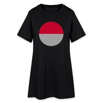Drapeau indonésien - Robe T-shirt Femme - noir - Devant