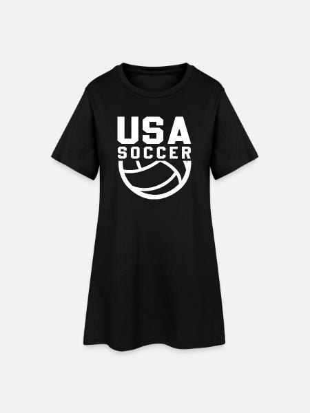USA Soccer - Robe T-shirt Femme - noir