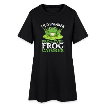 Frog Catcher Mud Sneaker Pro Niveau Grenouille - Robe T-shirt Femme - noir - Devant
