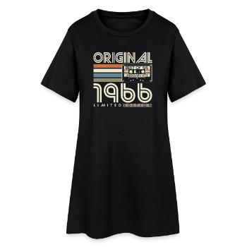 1966 Vintage Anniversaire Vintage Rétro Cadeau - Robe T-shirt Femme - noir - Devant