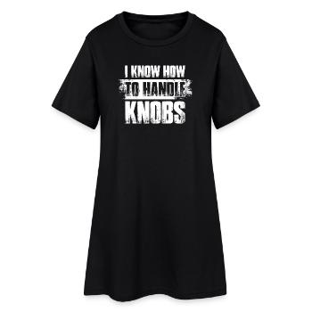Boutons de poignée Ingénieur du son Ingénieur du son - Robe T-shirt Femme - noir - Devant