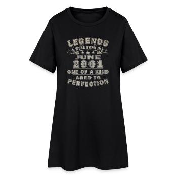 25e anniversaire cadeau Légende du Millésime de juin 2001 - Robe T-shirt Femme - noir - Devant