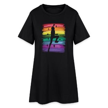 Boulderer Boulder Bouldering - Women’s T-Shirt Dress - black - Front