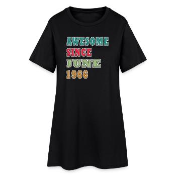 Génial depuis juin 1966 - Robe T-shirt Femme - noir - Devant