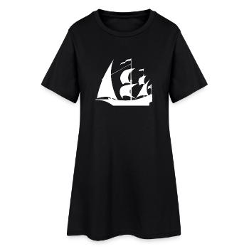 Sail - Women’s T-Shirt Dress - black - Front