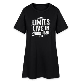 Gym Motivation Grenzen existieren nur im Kopf - Robe T-shirt Femme - noir - Devant
