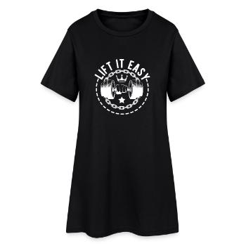 Powerlifting Bodybuilder Lift It Easy Gym - Robe T-shirt Femme - noir - Devant