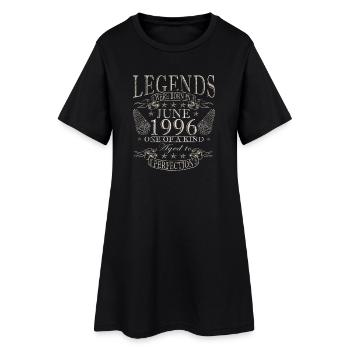 30th Birthday Gift Legend June Vintage 1996 - Women’s T-Shirt Dress - black - Front