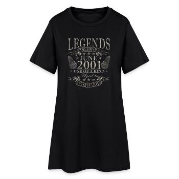 25e anniversaire cadeau Légende du Millésime de juin 2001 - Robe T-shirt Femme - noir - Devant