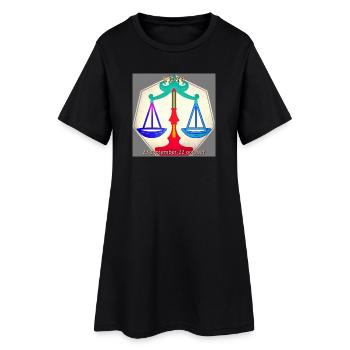 Poids - Robe T-shirt Femme - noir - Devant