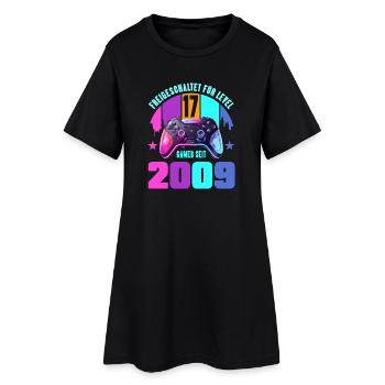 17. Geburtstag Junge Mädchen - Frauen T-Shirt-Kleid - Schwarz - Vorne