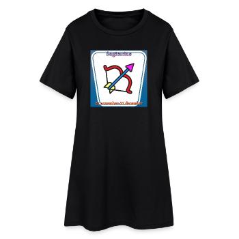 Sagittaire - Robe T-shirt Femme - noir - Devant