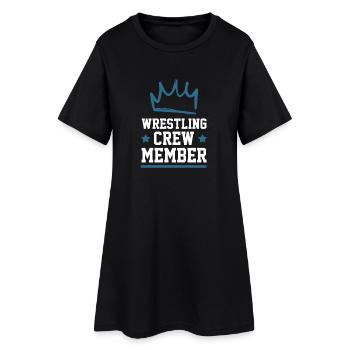 Wrestling Crew - Frauen T-Shirt-Kleid - Schwarz - Vorne