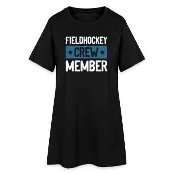 Équipe de hockey sur gazon - Robe T-shirt Femme - noir - Devant