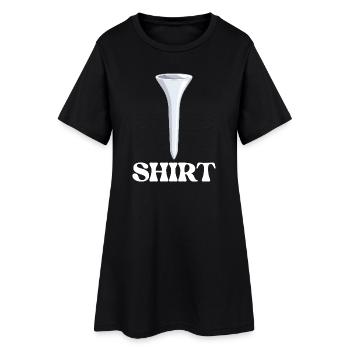 Golf Tee Wortspiel Lustiger Golfer Wortspiel Humor - Frauen T-Shirt-Kleid - Schwarz - Vorne