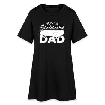 Juste un papa de skateboard - Robe T-shirt Femme - noir - Devant