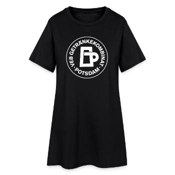 VEB_Getraenkekombinat_Potsdam-_weiss - Frauen T-Shirt-Kleid - Schwarz - Vorne
