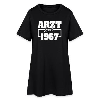 Arbeitsmediziner 19 - Frauen T-Shirt-Kleid - Schwarz - Vorne