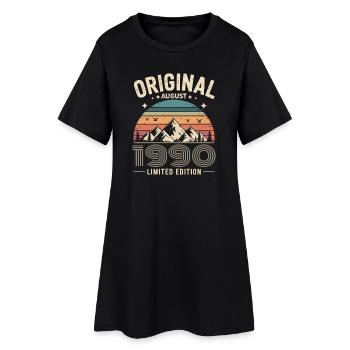 August 1990 – Legende der Gipfel und Berge - Frauen T-Shirt-Kleid - Schwarz - Vorne