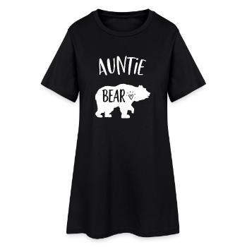 Silhouette de Tante Ours - Robe T-shirt Femme - noir - Devant