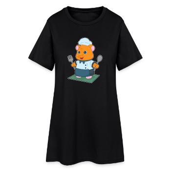 Cuisine de la cuisine pour couverts de hamster - Robe T-shirt Femme - noir - Devant