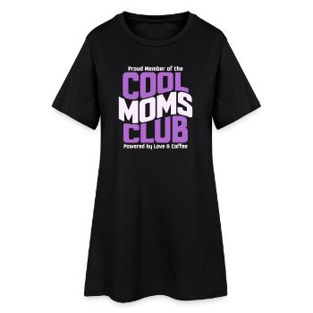 Cadeau des mamans pour la fête des mères - Club des mamans cool - Robe T-shirt Femme - noir - Devant