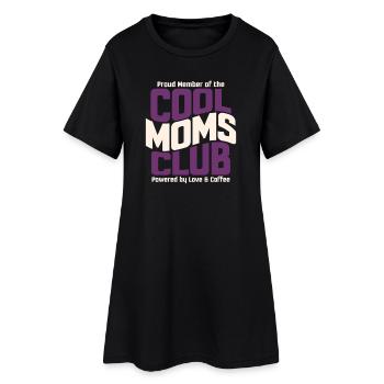 Club des mamans cool - Un cadeau des mamans pour la fête des mères - Robe T-shirt Femme - noir - Devant