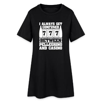 Casino Gambler a fusionné entre Pellegrino et - Robe T-shirt Femme - noir - Devant