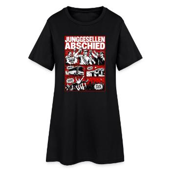 Junggesellenabschied Party Legenden - Frauen T-Shirt-Kleid - Schwarz - Vorne