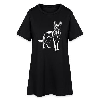 Malinois « Édition Noire » - Robe T-shirt Femme - noir - Devant