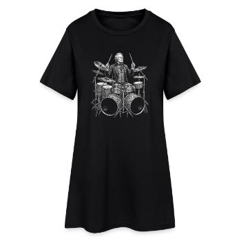 Millard Fillmore plays drums - Women’s T-Shirt Dress - black - Front