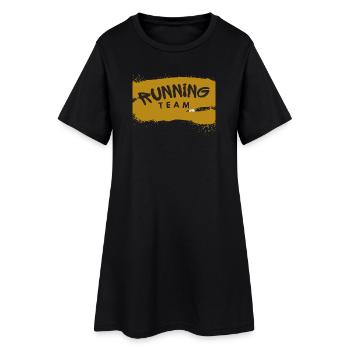 Running Team - Women’s T-Shirt Dress - black - Front